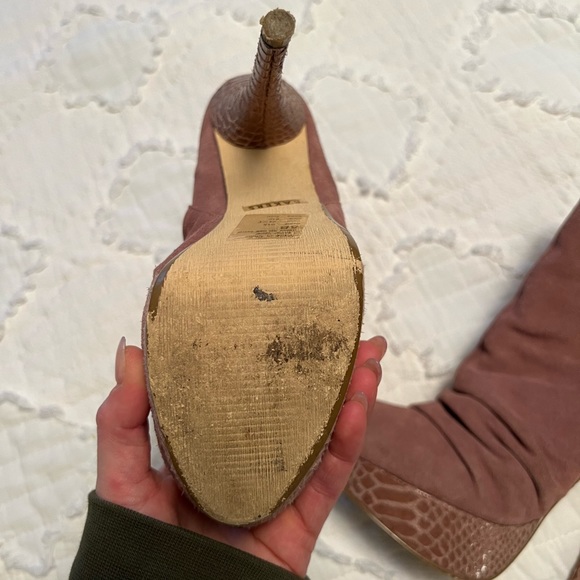 Suede stiletto booties - Picture 3 of 3